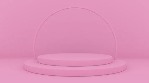 3d abstract background render. Platform for product display. Interior podium Illustrazione stock