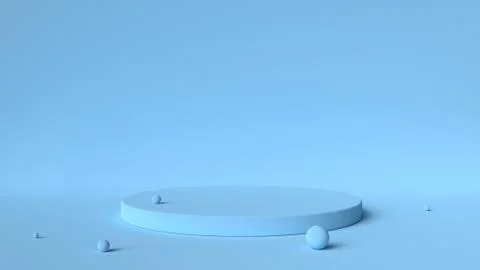 3d abstract background render. Platform for product display. Interior podium Illustrazione stock