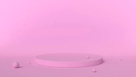 3d abstract background render. Platform for product display. Interior podium 스톡 일러스트