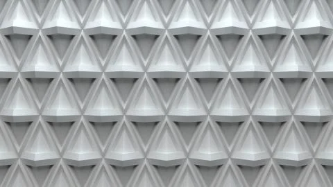 3d abstract background with repeating pyramid forms Stock Illustration