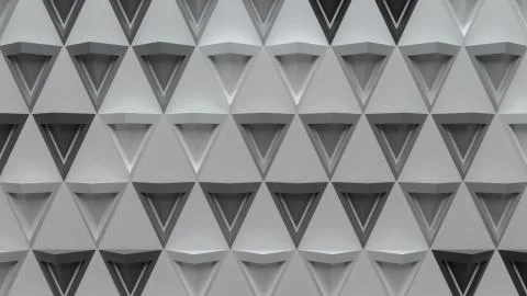 3d abstract background with repeating pyramid forms Stock Illustration