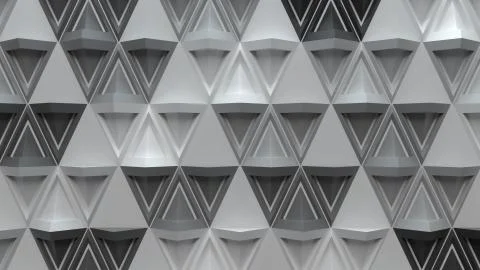 3d abstract background with repeating pyramid forms Stock Illustration