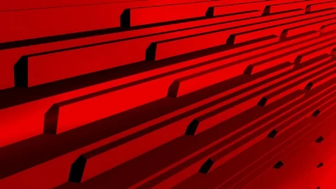 3d abstract background rotation perspective LOOP 4K red Stock Footage 112609270