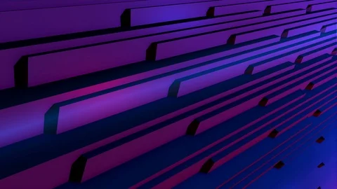 3d abstract background rotation perspective LOOP 4K BLUE - RED Stock Footage 112609499