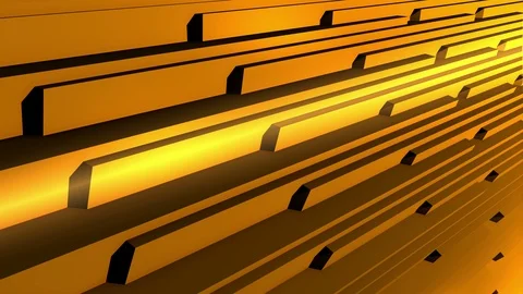 3d abstract background rotation perspective LOOP 4K GOLDEN Stock Footage 112609589