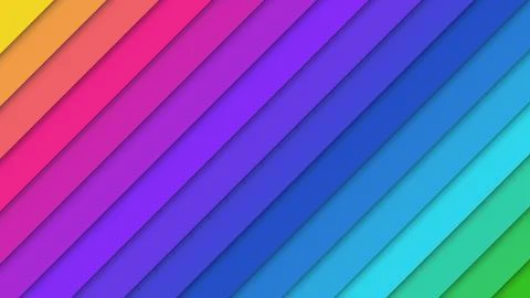 3D abstract background with saturated rainbow color line . Stock Illustration