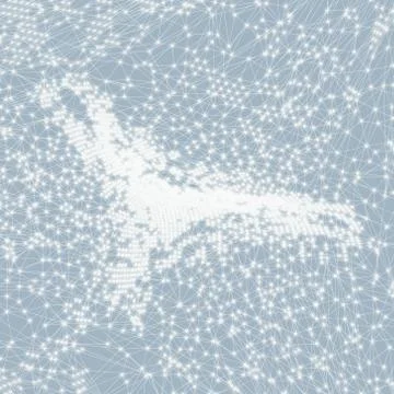 3d abstract background. Technology vector illustration Stock Illustration