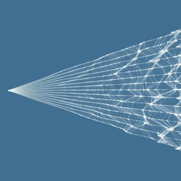 3d abstract background. Technology vector illustration Illustrazione stock