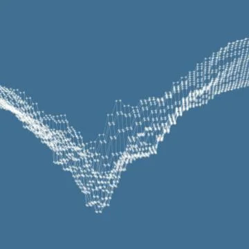 3d abstract background. Technology vector illustration Stock Illustration