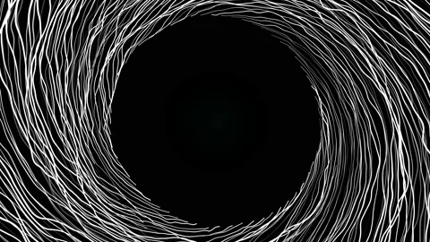 3d abstract background, tunnel, black hole, lines, virtual reality, speed of Stock Footage 147884564