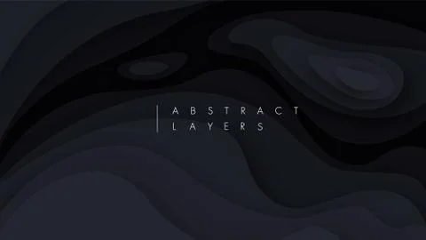 3D abstract background with white paper cut shapes. Vector design layout for Stock Illustration