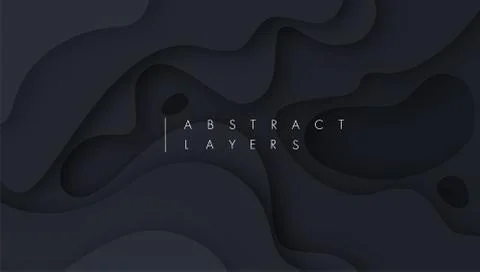 3D abstract background with white paper cut shapes. Vector design layout for Stock Illustration