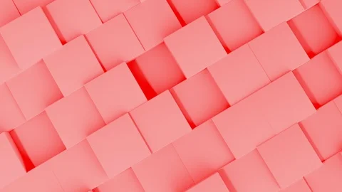 3d abstract background white wall cubes animation. Computer rendering shapes foo Stock Footage 105570885