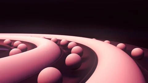 3d abstract balls Stock Footage 89392076