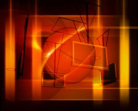 3D Abstract Basketball Loop Stock Footage 8938412