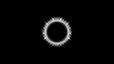 3d abstract black and white pulsating circles Видео 206825344