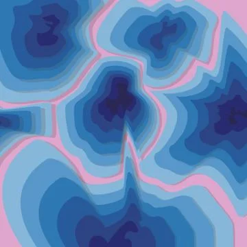 3D abstract blue background with paper cut shapes. Stock Illustration