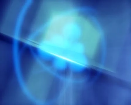 3D Abstract Blue Balloons Loop Video stock 8945121