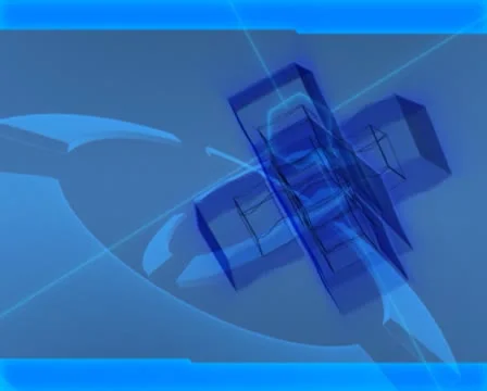 3D Abstract Blue Boxes Loop 库存影片 8944722