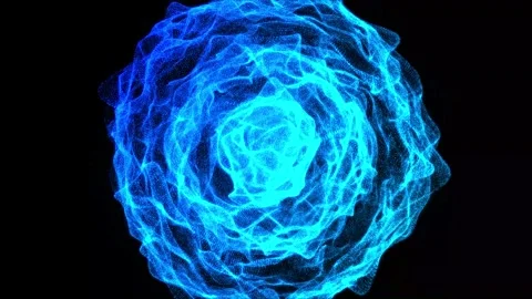 3D Abstract blue light particles audio w... | Stock Video | Pond5