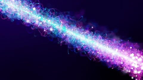 3D Abstract blue particle light beam design digital light particle background Stock Footage 168722065