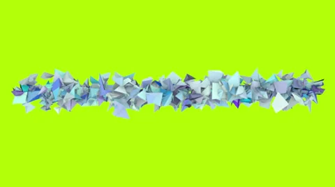 3d abstract blue spiked shape on green Stock Footage 35302280