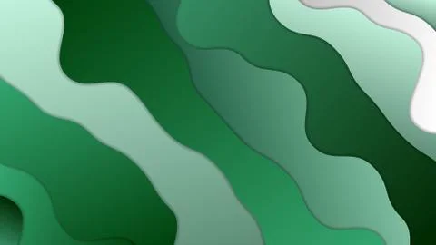 3D abstract blue wave background with paper cut shapes. Vector design layout for Stock Illustration