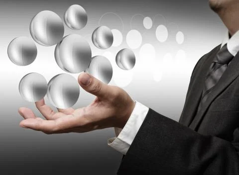 3d abstract buttons Illustrazione stock