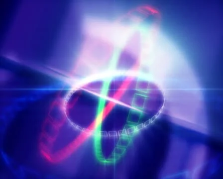 3D Abstract Chains of Glory Loop Stock Footage 8931749