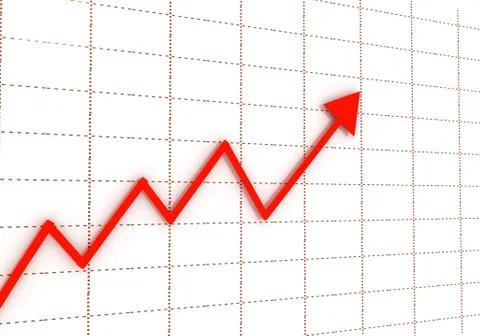 3d abstract chart for company presentation Stock Illustration