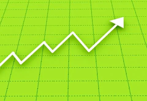 3d abstract chart for company presentation Stock Illustration