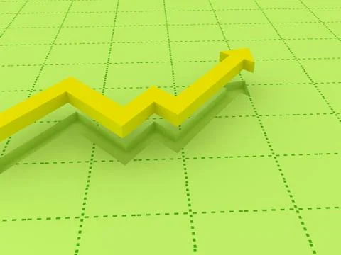 3d abstract chart for company presentation イラスト素材