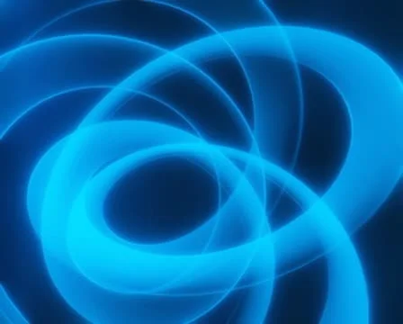 3D Abstract Coil or Ring Loop Stock Footage 8938227