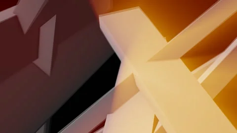 3d Abstract Colored Shiny Objects Movements Motion Background Stock Footage 89920286