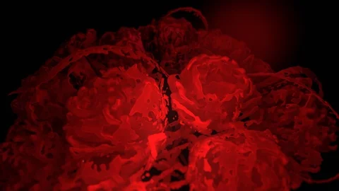 3D Abstract composition. Metaballs Flower. Animation. 4K. 스톡 동영상 122336390