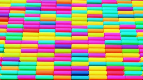 3d abstract creative festive background with looping flowing animation Stock Footage 145514741