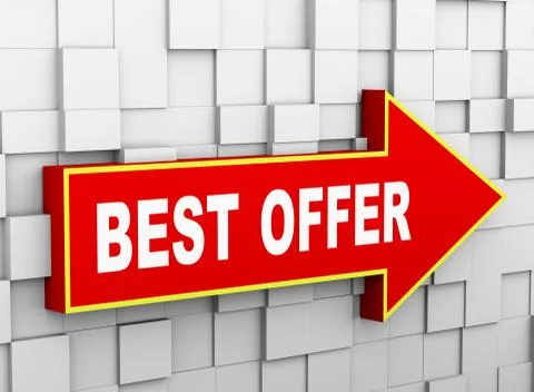 3d abstract cube wall arrow - best offer Stock Illustration