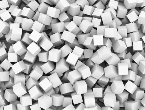 3d abstract cubes boxes background Stock Illustration