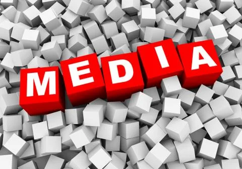 3d abstract cubes boxes background - media Stock Illustration