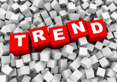 3d abstract cubes boxes background - trend Stock Illustration