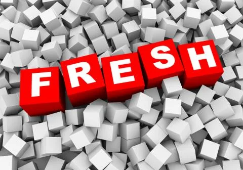 3d abstract cubes boxes background - fresh Stock Illustration