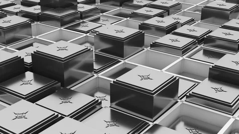 3d abstract cubes Stock-Footage 87332983