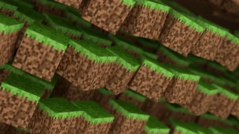 3D Abstract cubes. Geometric mosaic waves pattern. Construction of hills land Stock Footage 153118169