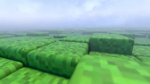 3D Abstract cubes. Geometric mosaic waves pattern. Construction of hills land Stock Footage 153118184