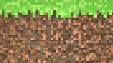 3D Abstract cubes. Geometric mosaic waves pattern. Construction of hills land Stock Footage 153118366