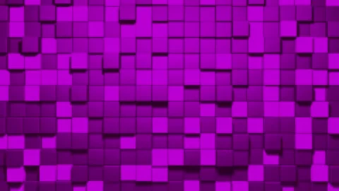 3d abstract cubes loop background pink Stock Footage 163075422