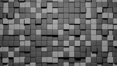 3d abstract cubes loop grey background Stock Footage 163074188