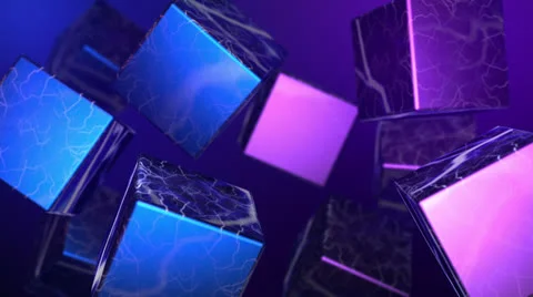 3d Abstract Cubes Seamlessly Looped Background Stock Footage 24241696