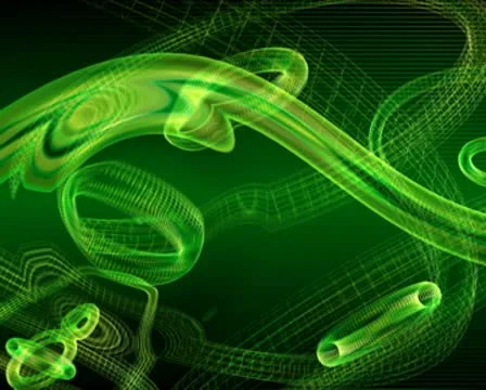 3D Abstract Cyber Snake Loop Stock Footage 8944945
