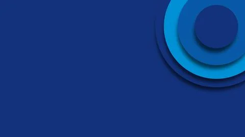 3D abstract dark blue background with circle shape. Blue geometric texture. Foto stock